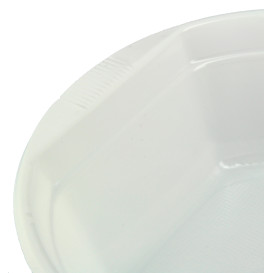 Miski Plastikowe PS Białe 630ml Ø16cm (100 Sztuk)