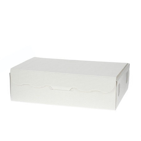 Pudełka na Czekoladki i Cukierki Białe 11x6,5x2,5cm 100g (600 Sztuk)