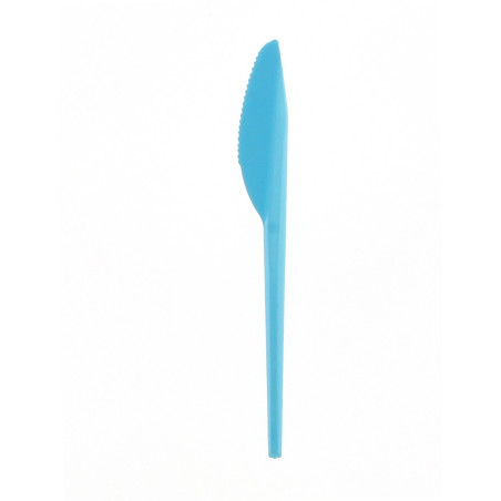 Nóż Plastikowy Niebieski PS 165 mm (15 Sztuk)