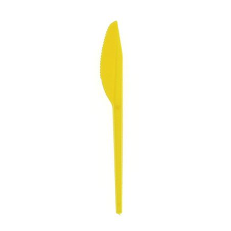 Nóż Plastikowi PS Żółty 165 mm (15 Sztuk)