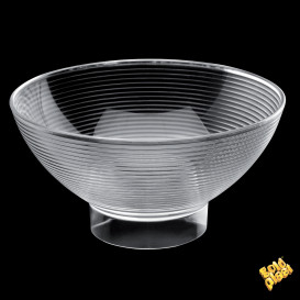 Tasting Plastic Bowl PS Medium Size Clear 250 ml (84 Units)