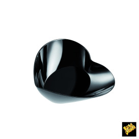 Tasting Plastic Bowl PS "Lovers" Black 30ml (25 Units) 