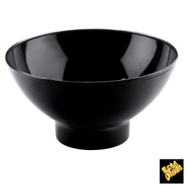 Tasting Plastic Bowl PS Medium Size Black 250 ml (84 Units)