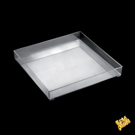 Tacki Plastikowe Tray Przezroczyste 30x30cm (9 Sztuk)