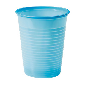 Kubki Plastikowe PS Niebieski Światło 200ml Ø7cm (50 Sztuk)