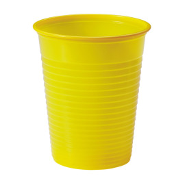 Kubki Plastikowe PS Żółty 200ml Ø7cm (1500 Sztuk)