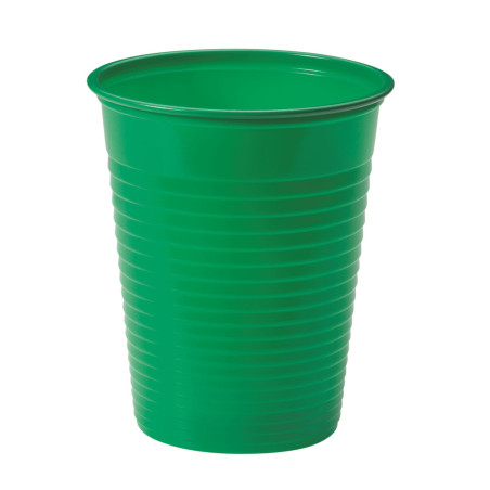 Kubki Plastikowe PS Zielone 200ml Ø7cm (50 Sztuk)