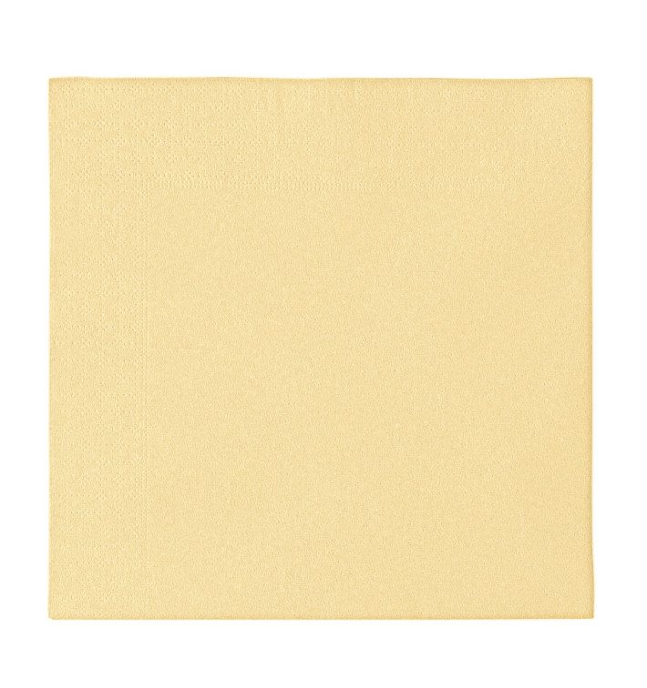 Paper Napkin 2 Layers Crema 33x33cm (1200 Units)