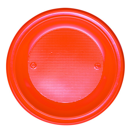 Talerz Plastikowe PS Głębokie Orange Ø220mm (30 Sztuk)