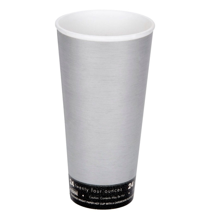 Szklanki Termiczne Fusion "Steele" 24Oz/710ml Ø9,4cm (500 Sztuk)