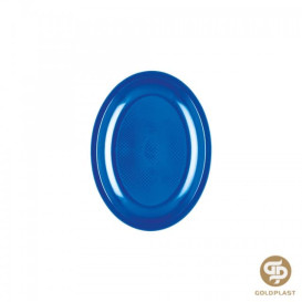 Tacki Owal Niebieski Mediterraneo Round PP 255mm (600 Sztuk)