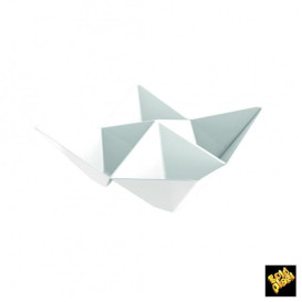 Tasting Plastic Bowl PS "Origami" White 10,3x10,3cm (500 Units)