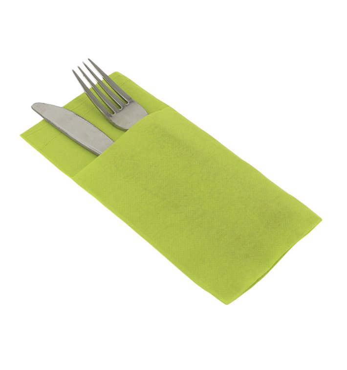 Pocket Fold Airlaid Napkins "Kanguro" Pistachio 40x40cm (480 Units)