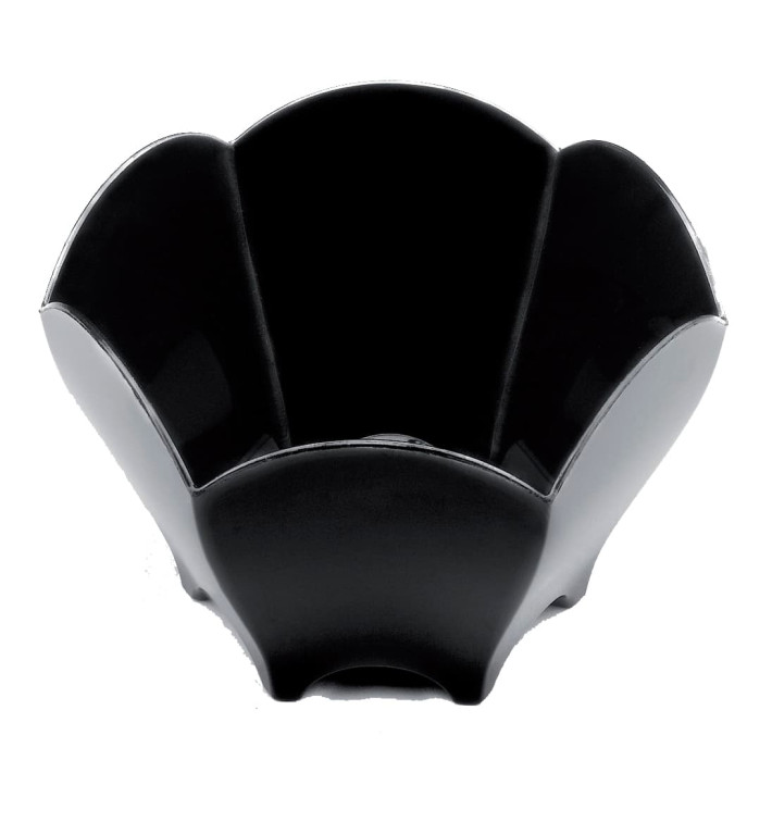 Tasting Plastic Bowl PS "Tulip" Black 70 ml (25 Units) 