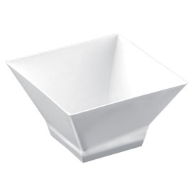 Tasting Plastic Bowl PS "Pagoda" White 350ml (12 Units) 