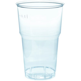 Kubki Plastikowe PS Szkło Przezroczyste 490ml Ø9,0cm (40 Sztuk)