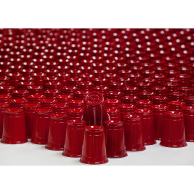 Kubki Plastikowe Czerwone Amerykanin na Imprezę 360ml (50 Sztuk)