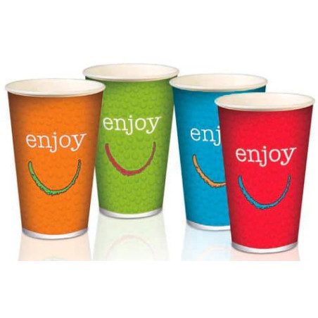 Kubek Papierowy "Enjoy" 22Oz/680ml Ø9,0cm (50 Sztuk)