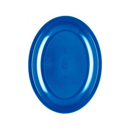 Tacki Owal Niebieski Mediterraneo Round PP 255mm (600 Sztuk)