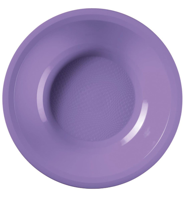 Talerz Plastikowe Głębokie Liliowa Round PP Ø195mm (600 Sztuk)