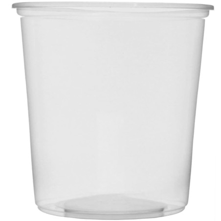 Pojemnik Plastikowy Przezroczysty PP 500ml Ø10,5cm (100 Sztuk)