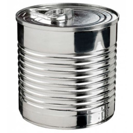 Tasting Plastic Tin Can PS Silver 220ml Ø7,4x7,3cm (100 Units)