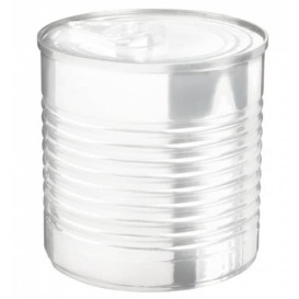 Tasting Plastic Tin Can PS Clear 220ml Ø7,4x7cm (20 Units) 