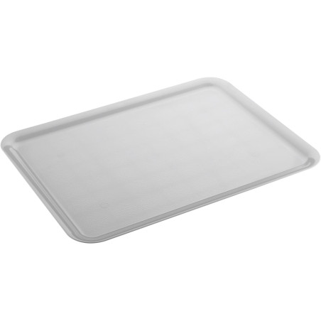 Taca Plastikowa Biała "Tray" PS 50x37cm (4 Sztuk)