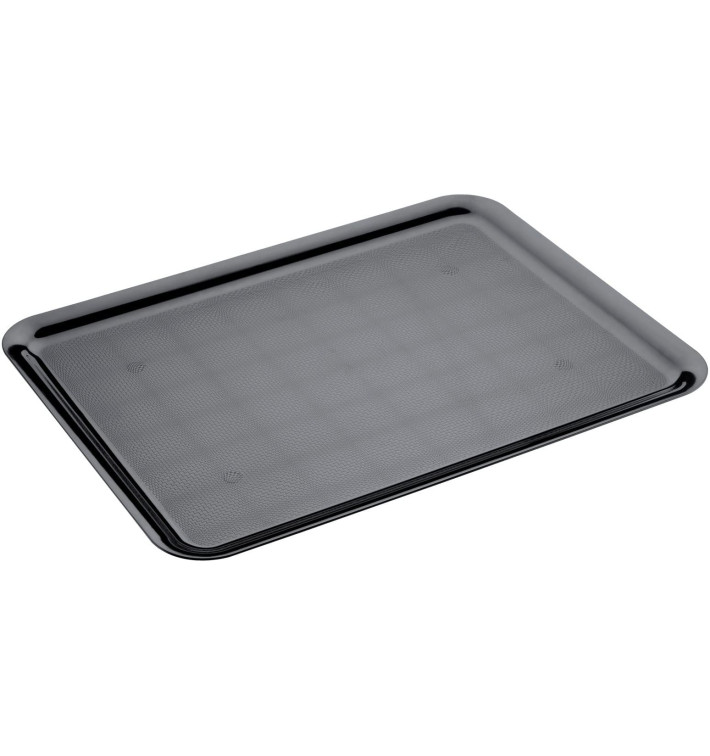 Tacki Plastikowe Tray Czarni 37x50cm (4 Sztuk)