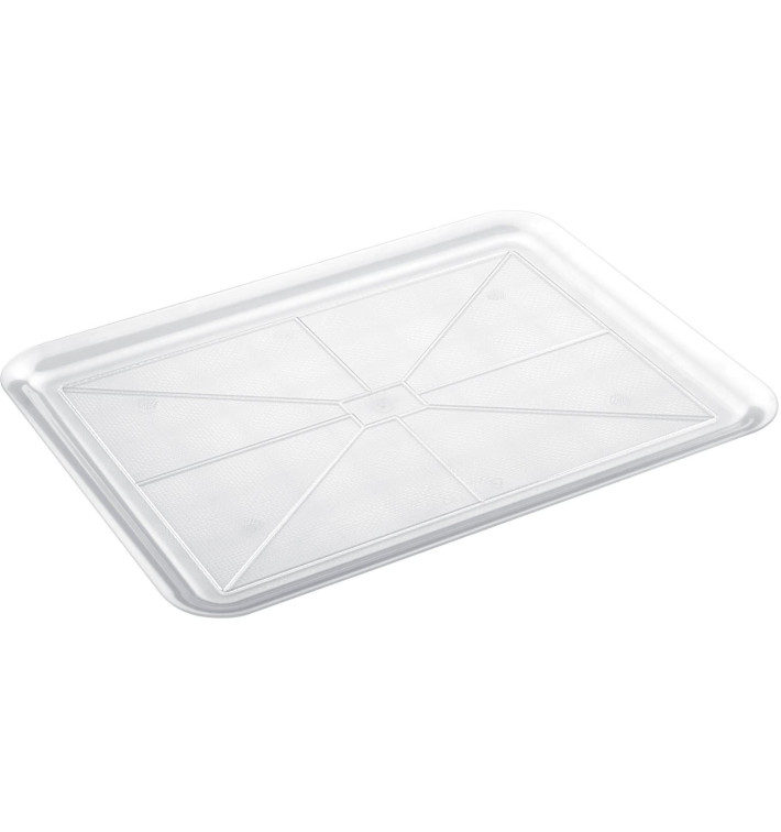 Tacki Plastikowe Tray Przezroczyste 37x50cm (24 Sztuk)