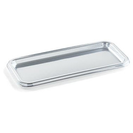 Tacki Plastikowe Prostokątny Srebro 35X16 cm (50 Sztuk)