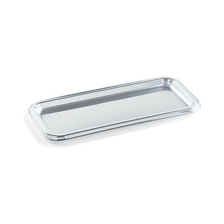 Tacki Plastikowe Prostokątny Srebro 35X16 cm (50 Sztuk)