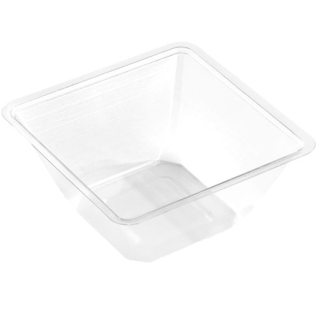 Miski mini Plastikowe PET Zamykane na Gorąco 250ml 9x9x6cm (600 Sztuk)