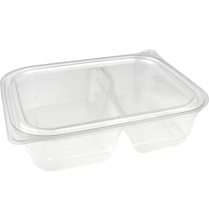 Pojemniki Plastikowe PET 2C 220/280ml 18x15x4cm (75 Sztuk)