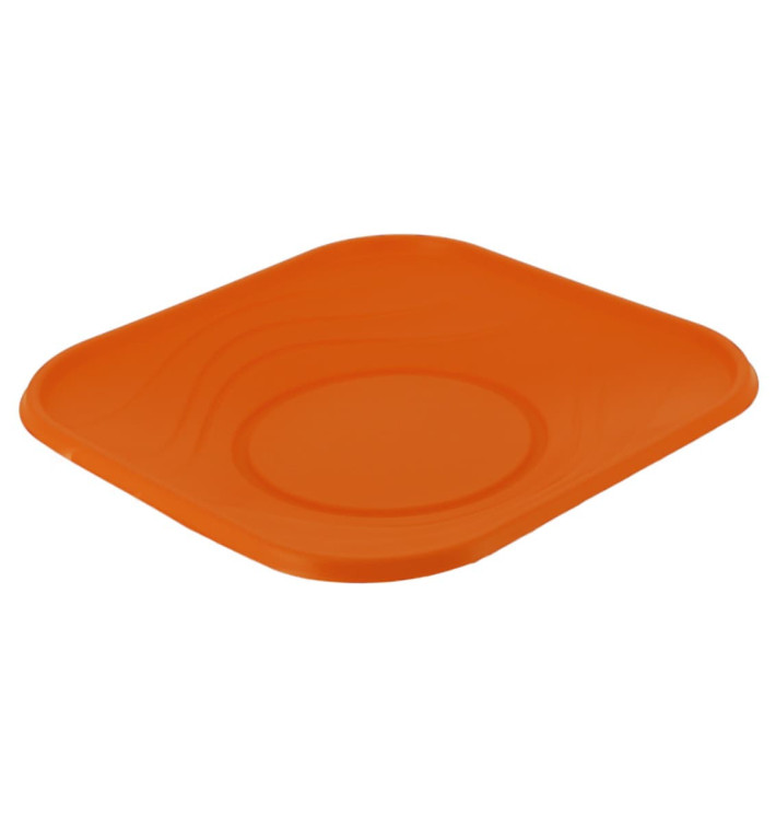 Talerz Plastikowe PP "X-Table" Kwadratowi Orange 230mm (120 Sztuk)