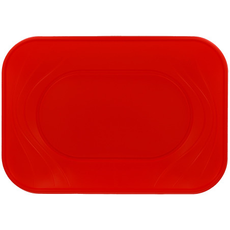 Tacka Plastikowa Czerwerna "X-Table" PP 33x23cm (2 Sztuk)