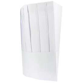 Disposable Paper Chef Hat Pinstripe (100 Units)