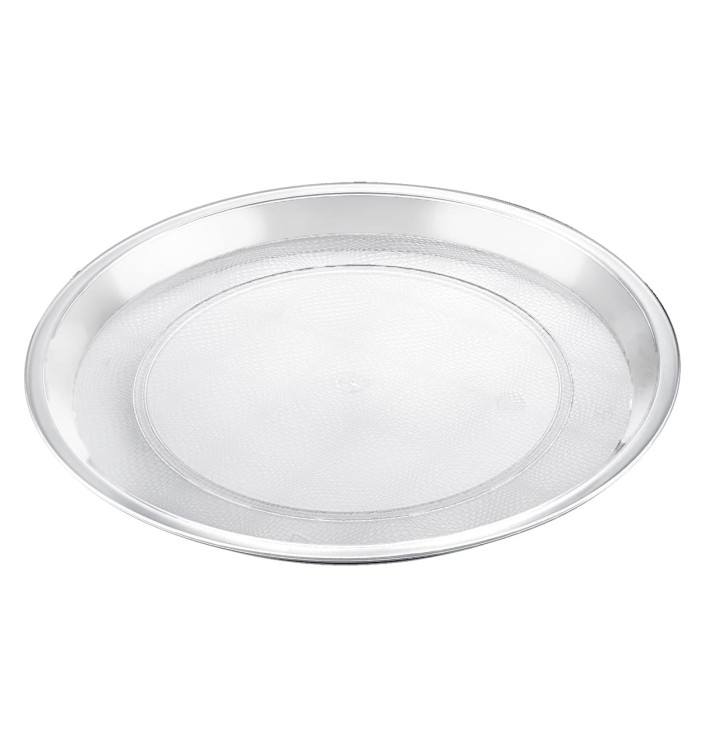 Tacki Plastikowe Tray Przezroczyste Ø32cm (5 Sztuk)