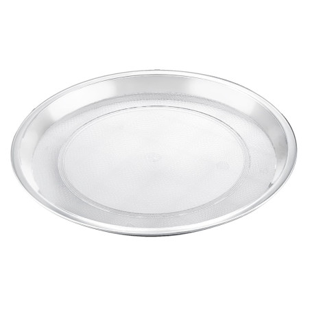 Taca Plastikowa Przezroczysta "Tray" PS Ø32cm (5 Sztuk)