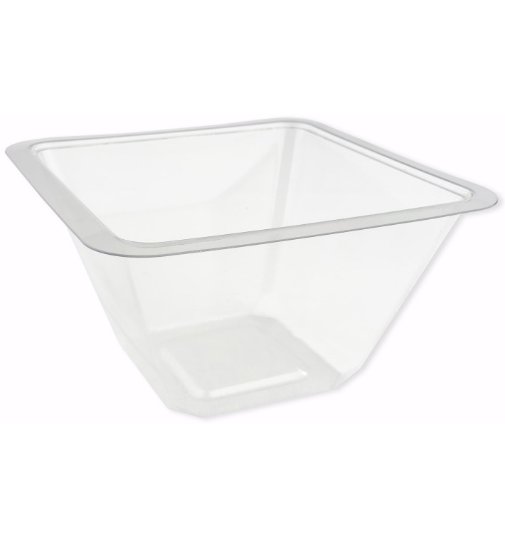 Miski Plastikowe PET Zamykane na Gorąco 375ml 120x120x70mm (50 Sztuk)