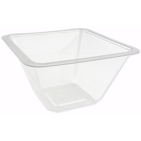 Miski Plastikowe PET Zamykane na Gorąco 375ml 12x12x7cm (50 Sztuk)