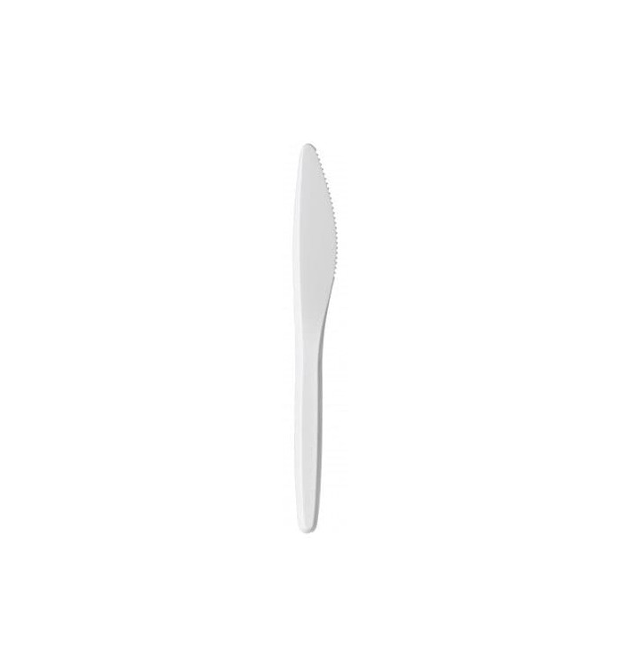 Nóż Plastikowi Luxuri Białe 175 mm (100 Sztuk)