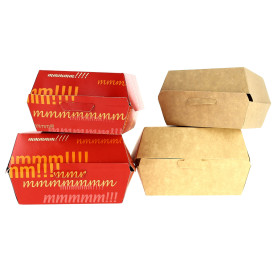 Pudełka na Burgeri XXL 14,5x14,5x8 cm (25 Sztuk)