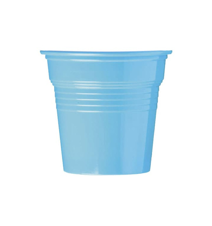 Kubki Plastikowe PS Niebieski Światło 80ml Ø5,7cm (50 Sztuk)