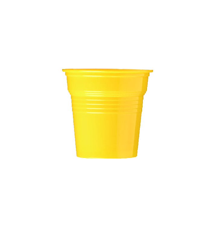 Kubki Plastikowe PS Żółty 80ml Ø5,7cm (1500 Sztuk)