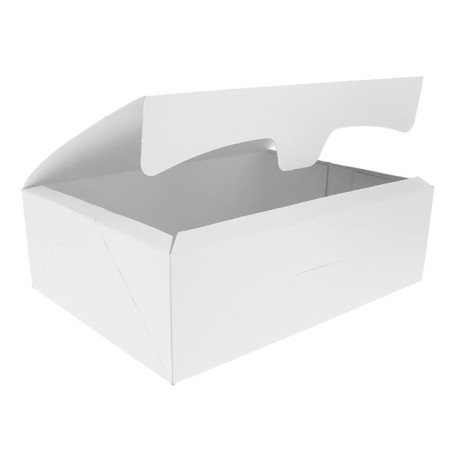Pudełko Papierowy Biały na Ciasto 25,8x18,9x8cm 2Kg (125 Sztuk)