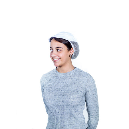 Cap with Mesh and Visor Cotton White (25 Units)