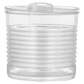 Tasting Plastic Tin Can PS Clear 220ml Ø7,4x7cm (20 Units) 