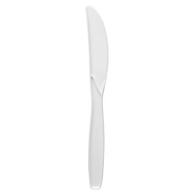 Nóż Skrobia Kukurydziana CPLA Białe 18cm (1500 Sztuk)