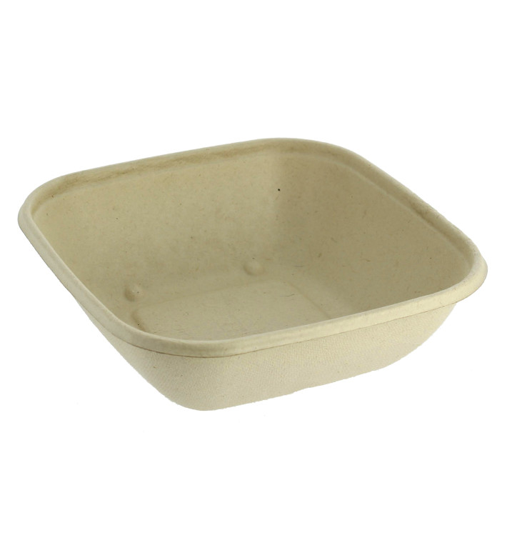 Miski Trzciny Cukrowej PLA 500ml 17x17x3cm (75 Sztuk)